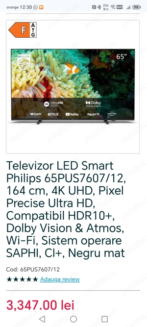 TV Philips 164 Cm