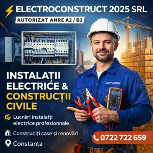 Executam lucrari de instalatii electrice si de constructii