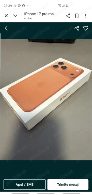 Vand replica iPhone 17 pro max 512gb. Pret 1300 lei