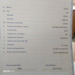 dacia logan mcv 2012  1,6 mpi benzina si gpl euro 5 proprietar - imagine 10