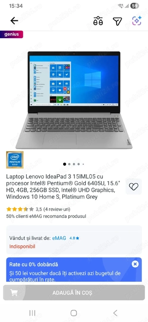Vand laptop Lenovo
