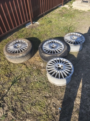 Vand Jante Alfa  159   originale (17) cu doua cauciucuri  hankok 70 la suta  - imagine 3