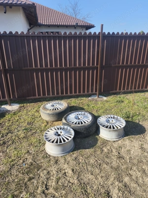 Vand Jante Alfa  159   originale (17) cu doua cauciucuri  hankok 70 la suta  - imagine 2