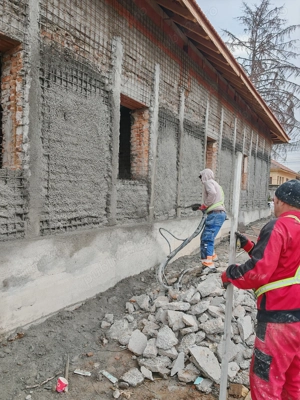 Tencuială clasică, sapă 