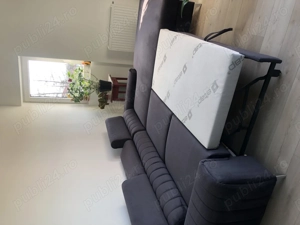 Vând canapea extensibilă Mobarta Gray   bleumarin, nouă - imagine 3