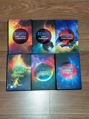 Colectie Isaac Asimov - Preludiul Fundatiei, Zorii Fundatiei, Fundatia, Fundatia si Imperiul etc