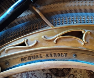 Pian cu coadă Dehmal Károly Budapesta ( 1900)   pian vintage decorativ