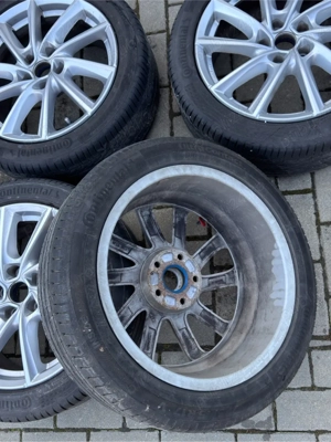 Jante aliaj VW 5x112 17 inchi cu cauciucuri vară Continental 2023 - imagine 5