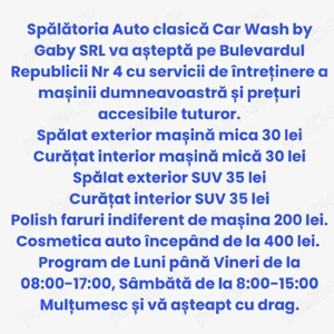 spălătorie auto clasică 