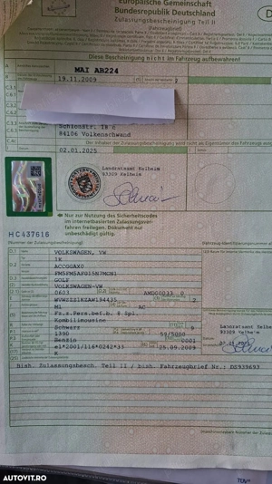 golf 6 2009, un singur proprietar Germania ! - imagine 5