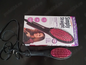 Perie ceramica pentru indreptarea parului cu display LCD si control temperatura