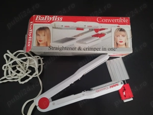 Placă de îndreptat părul și ondulator (pentru creponare) într-un singur aparat