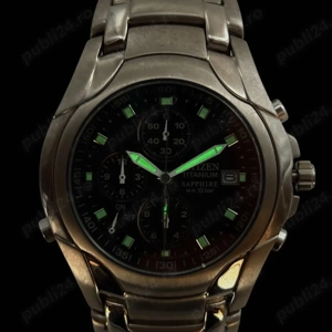 Ceas de mana barbati Citizen AN2250-54E Super Titanium Black 40 mm - imagine 4