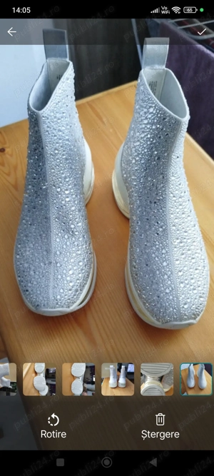 Michael Kors ghete sport 38   Impecabile, pietre argintii + cutie