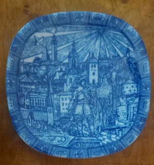 Farfurie De Colectie Rörstrand , Craciun 1989 Suedia 