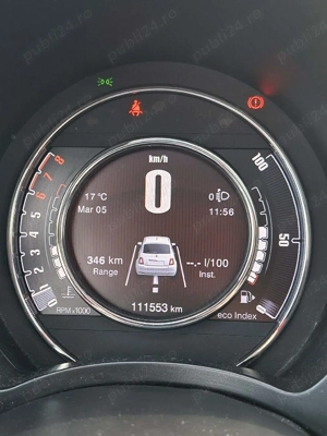 Fiat 500 1.0i Mild-Hybrid Rockstar   Panoramic   Navigație   Euro 6   111.000 km - imagine 4