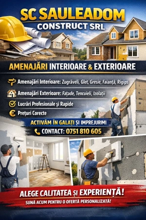 Amenajari interioare si exterioare Galati 