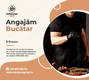 Bucatar pentru restaurantele Sergiana