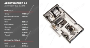 Apartament Nou 2 Camere 2 Bai | Parcul Terra- Dumbravita - imagine 4