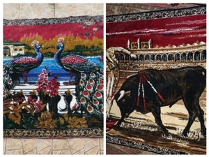 Carpete Păunii și Toreador foarte rară cu o vechime de 48 ani 