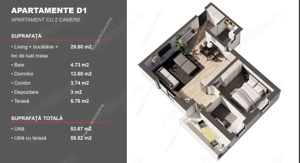 Apartament Nou 2 Camere | Parcul Terra- Dumbravita - imagine 4