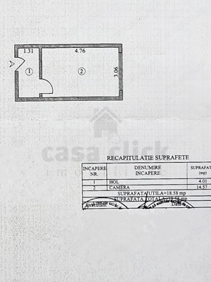 Garsonieră cu potențial, parter   cartier Viaduct.