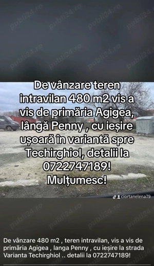 Teren intravilan Penny Agigea