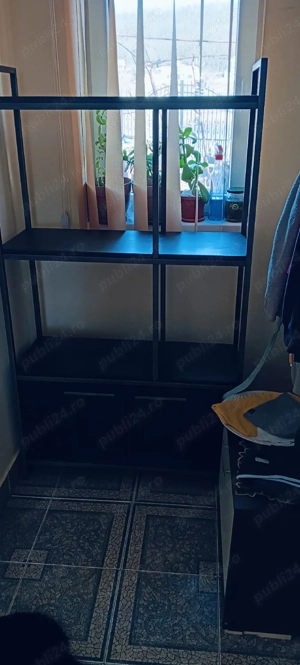 mobila cu rafturi lemn vopsit - imagine 2