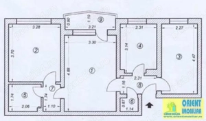 Tomis 3, apartament 3 camere, etaj 3, vanzari Constanta