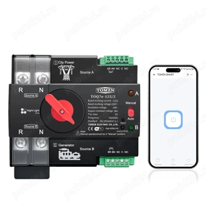 ATS Comutator automat manual panouri fotovoltaice Generator WIFI 125A