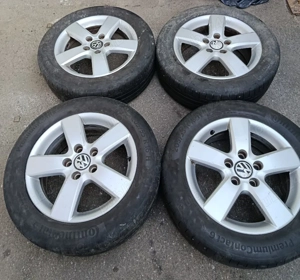 Jante vw,audi,skoda5x112 16 anvelope  205 55 16 