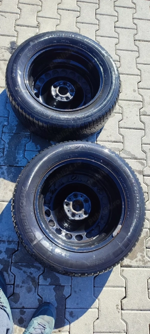 Vând 4 jante tabla 5x112 vw - imagine 5