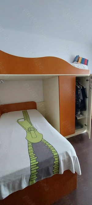 Pat suprapus cu spatiu depozitare