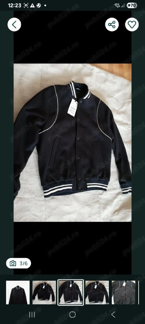 Geaca Zara colegiu de lână,model Balmain - imagine 5