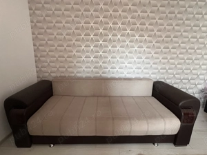 Canapea extensibila cu lada de depozitare- stare foarte buna