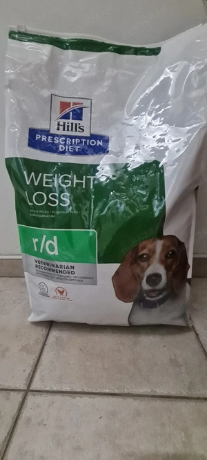 Vând sac hrană pentru câini Hill's Prescription Diet r d-Weight Loss 10kg
