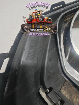 Ornament proiector stanga Dacia Logan 2 261A32873R Sandero grila proiector ceata - imagine 2