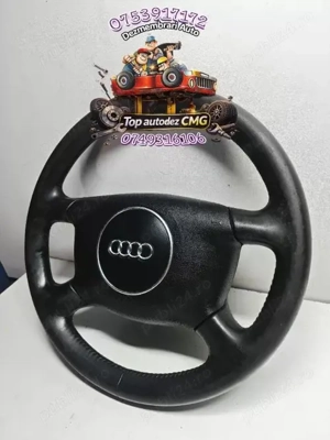 Volan Audi A6 C5 imbracat în piele cu airbag