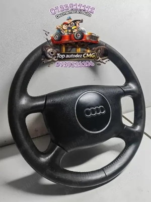 Volan Audi A6 C5 imbracat în piele cu airbag - imagine 3