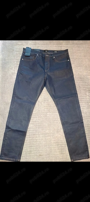 Blugi C&A ceruiti,efect piele