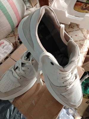 Pantofi casual albi nr 44