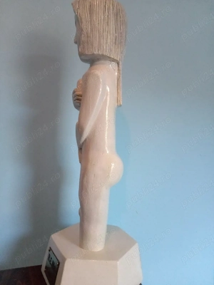 bust sculptura in lemn - imagine 4
