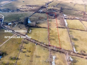 Comision0% - Bran Sohodol vedere spre Piatra Craiului Teren intravilan 5967mp+teren bonus