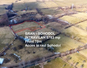 Comision0%Bran Sohodol intravilan 5783,acces rau Sohodol,front 70m