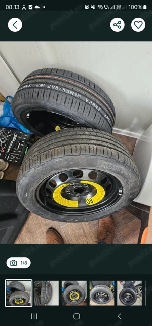 Jante noi Anvelope  205 55 R16   Audi VW Skoda Renault - imagine 3