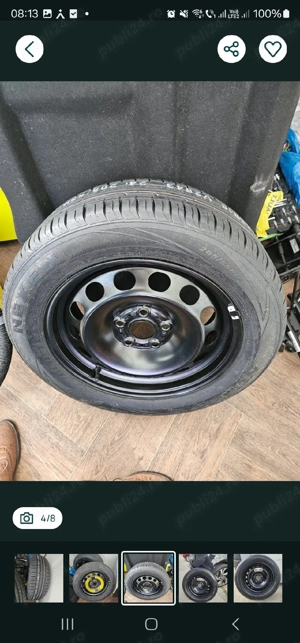 Jante noi Anvelope  205 55 R16   Audi VW Skoda Renault - imagine 4