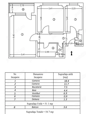 Vânzare apartament 2 camere - Gorjului - imagine 5