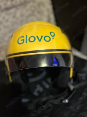 Casca moto glovo marimea m cu casti microfon camera filmat incorporat - imagine 3