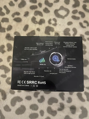 Casca moto glovo marimea m cu casti microfon camera filmat incorporat - imagine 5