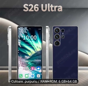 Smartphone S26 Ultra   Ecran 6.8 inch HD, 64GB Stocare, 5G Dual SIM